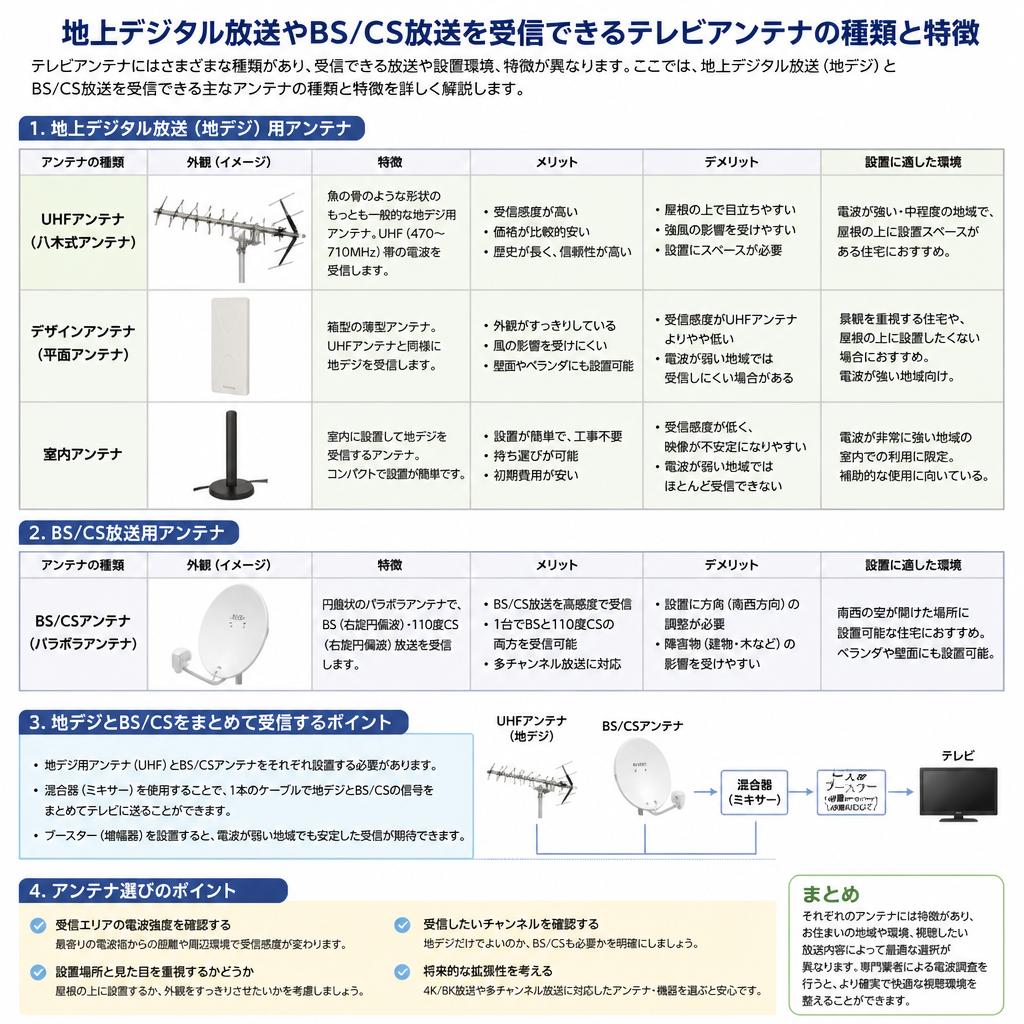 2. テレビアンテナの選択肢