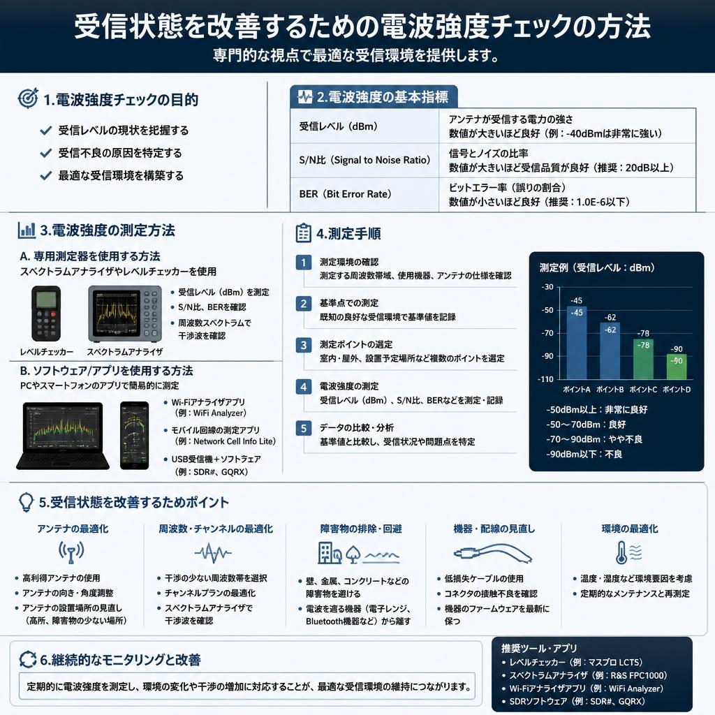 電波強度のチェックと改善