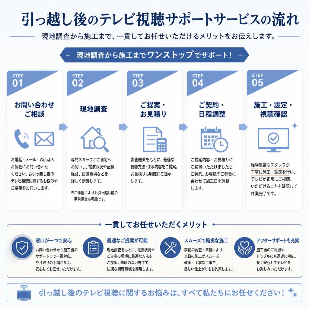 竹井電気通信のサポートサービス