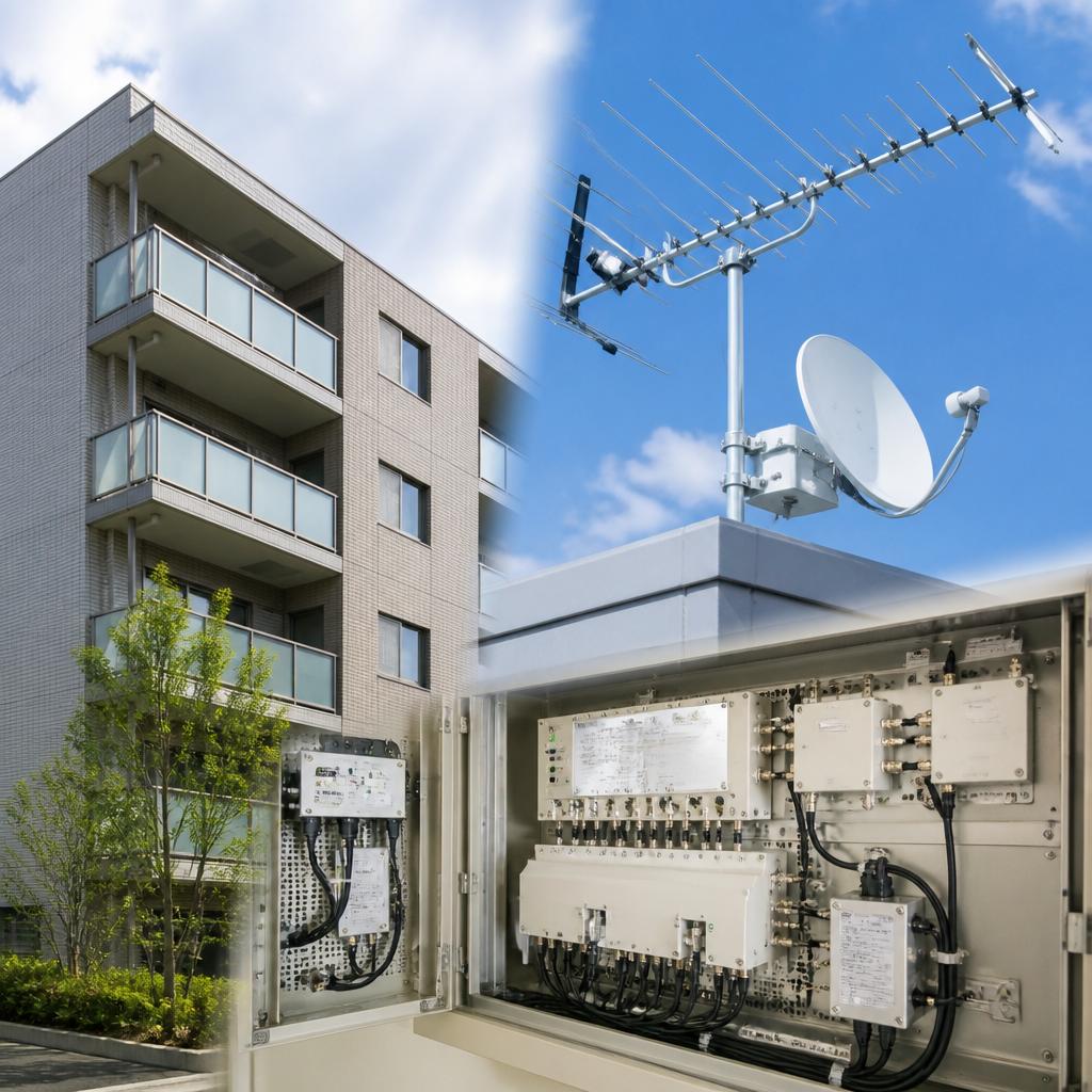 マンションの共同受信設備はプロにお任せ！