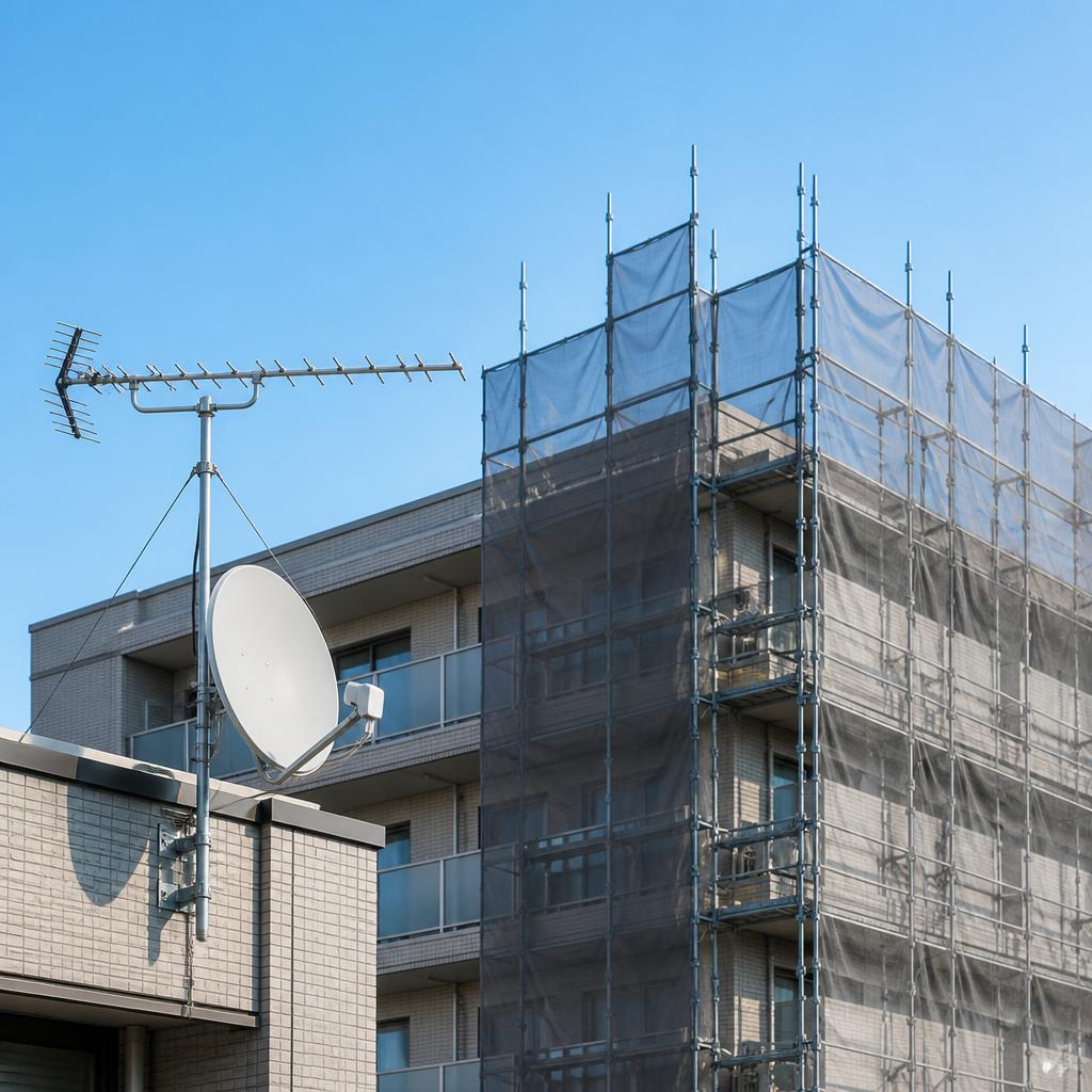 マンションの大規模修繕時こそ、テレビアンテナの対応が重要です！